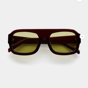 VEHLA Burgundy and Olive Sunglasses